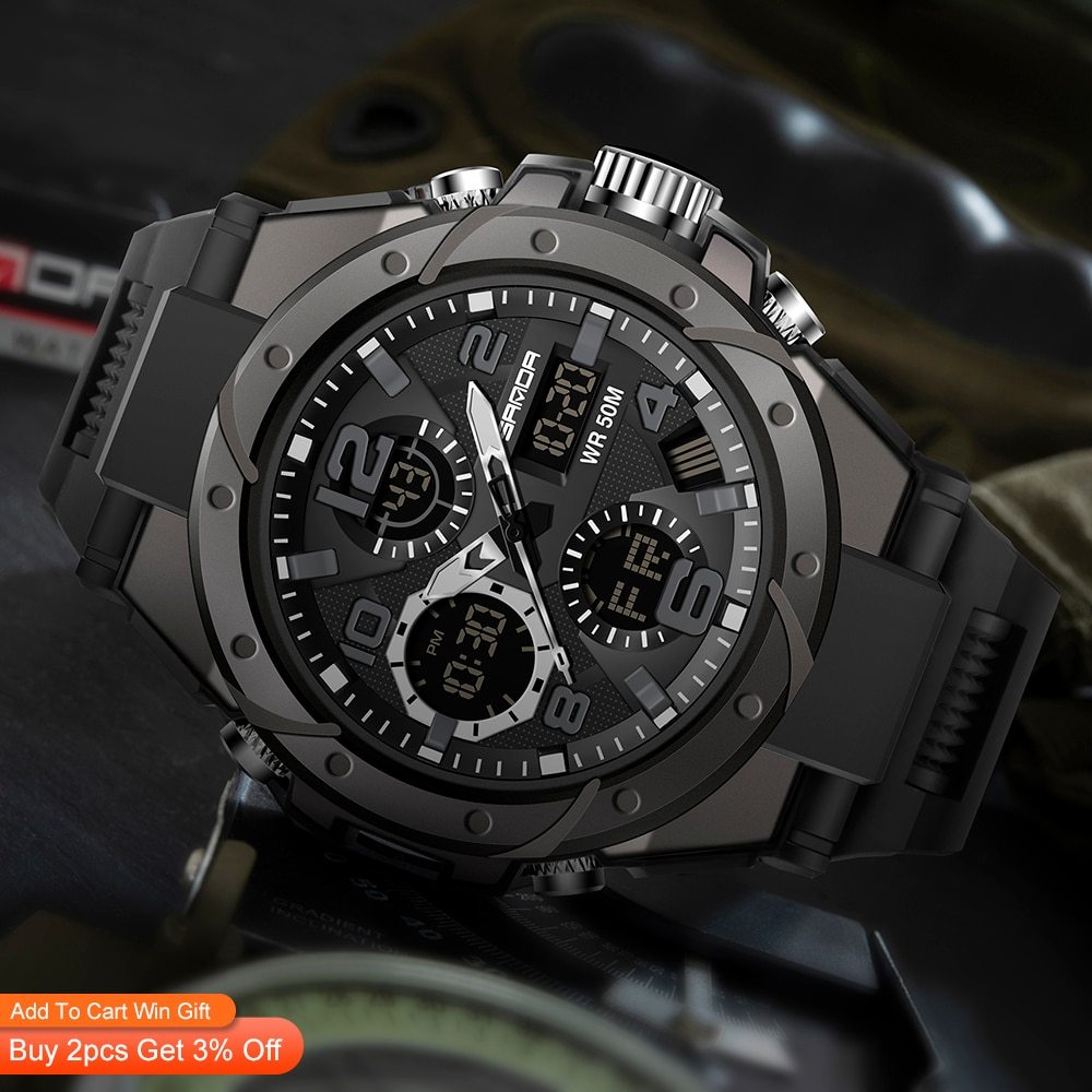 SANAD Luxury Men's Military Sports Watch
